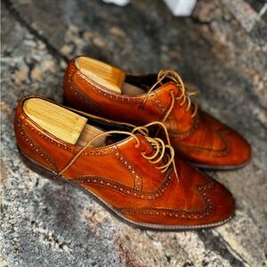 Classic Brown Leather Men's Brogues